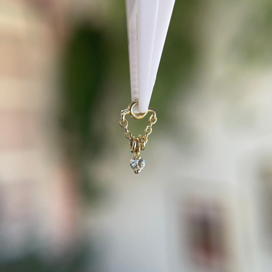 1000% Stacked - White Sapphire - Charm