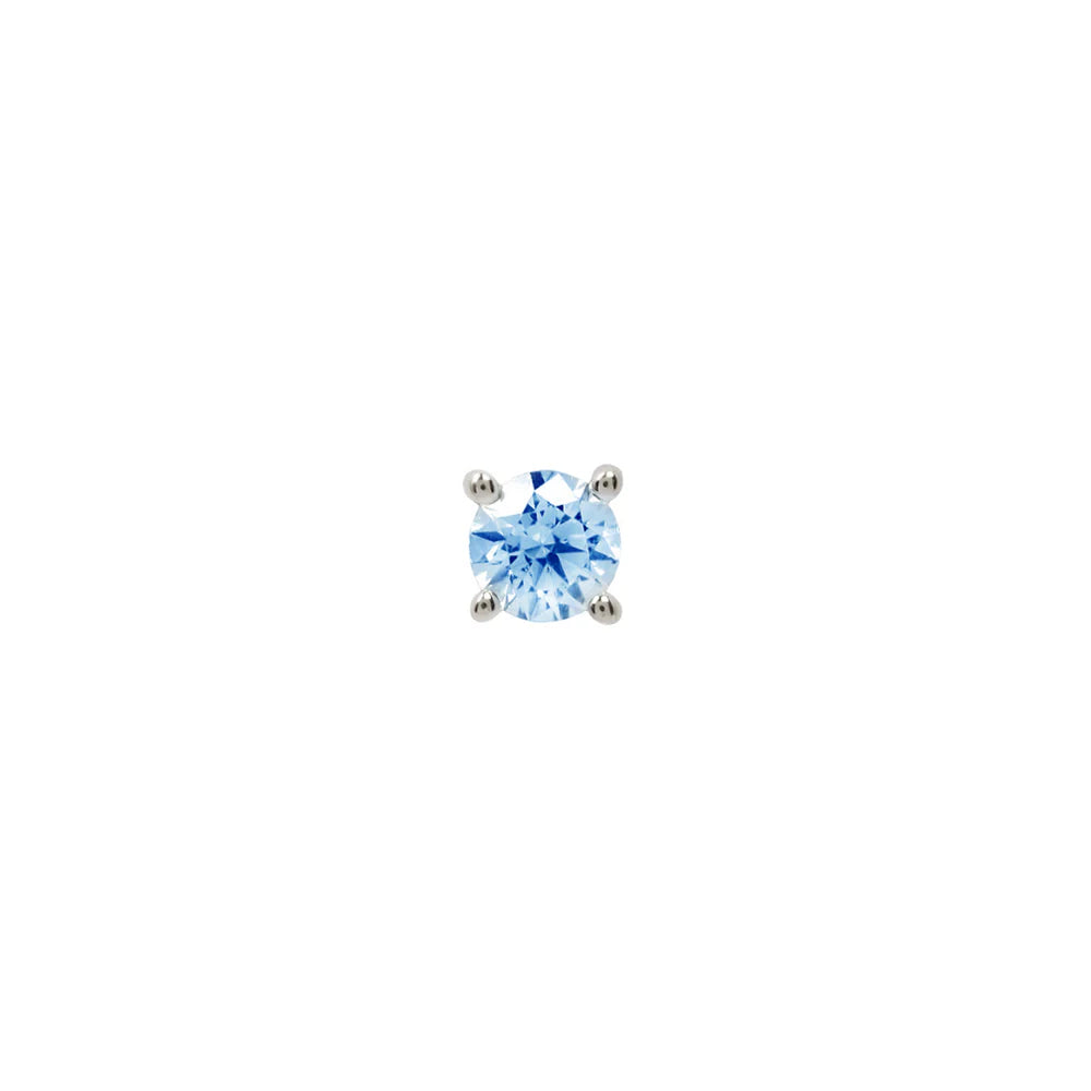 London Blue Topaz Prong - Threadless End