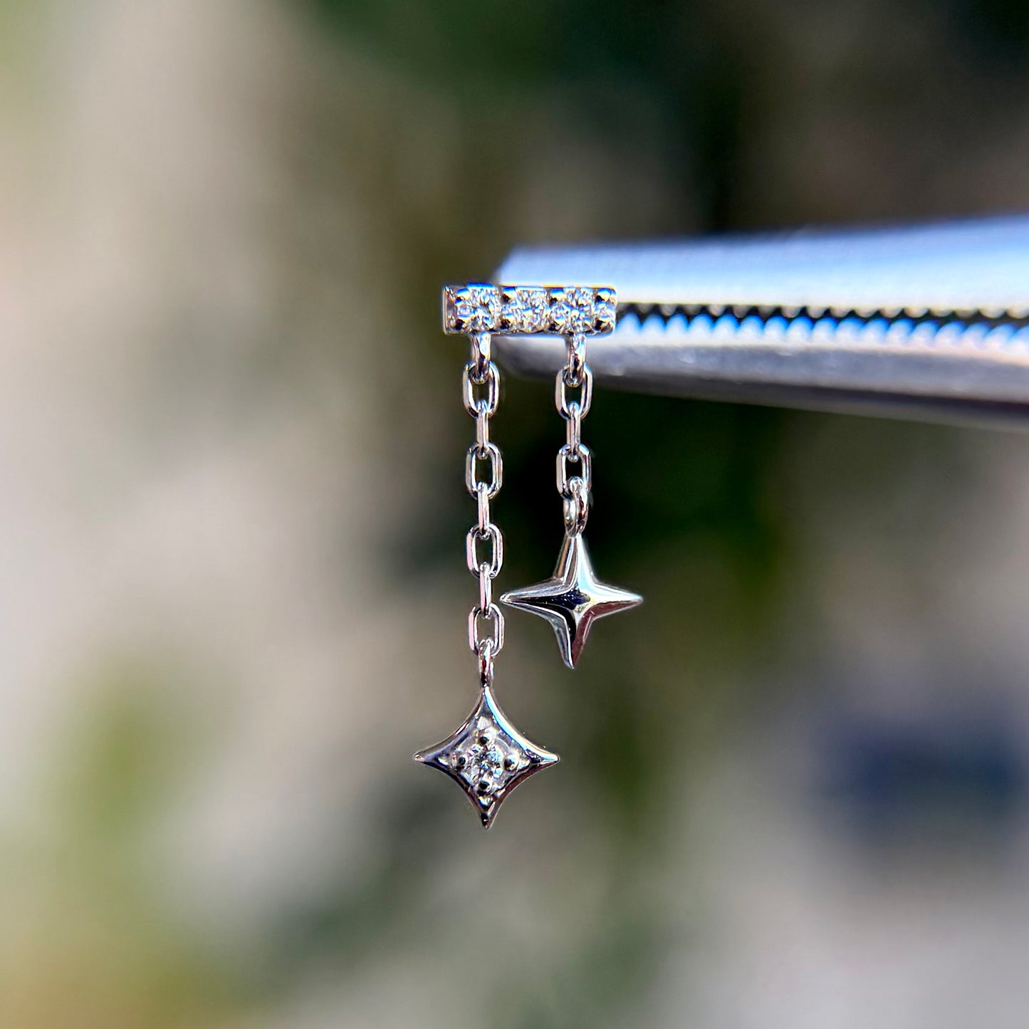 Cosmo Bar End - Diamonds - Threadless End