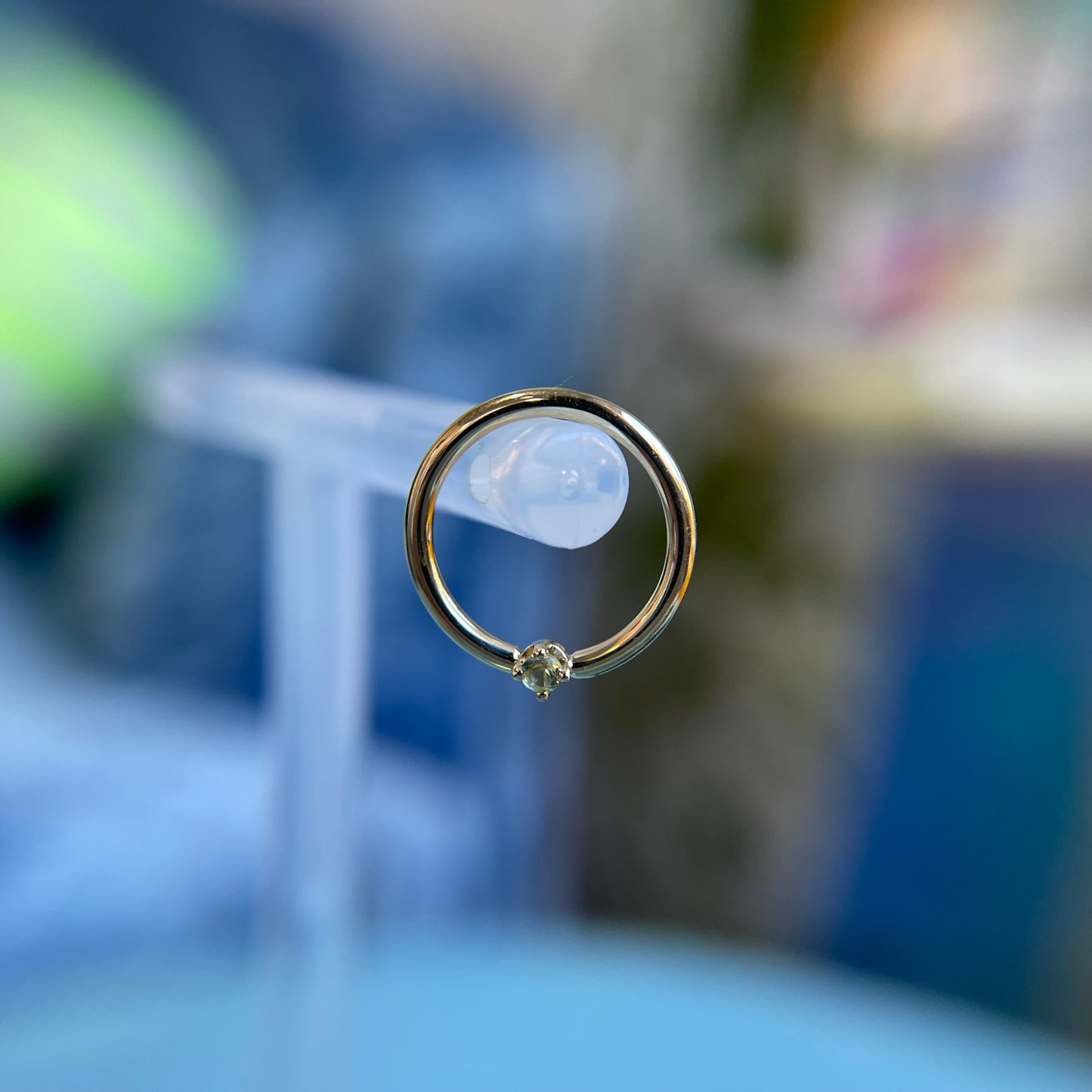 Seamless Ring with Classic Prong - Colored Gemstones