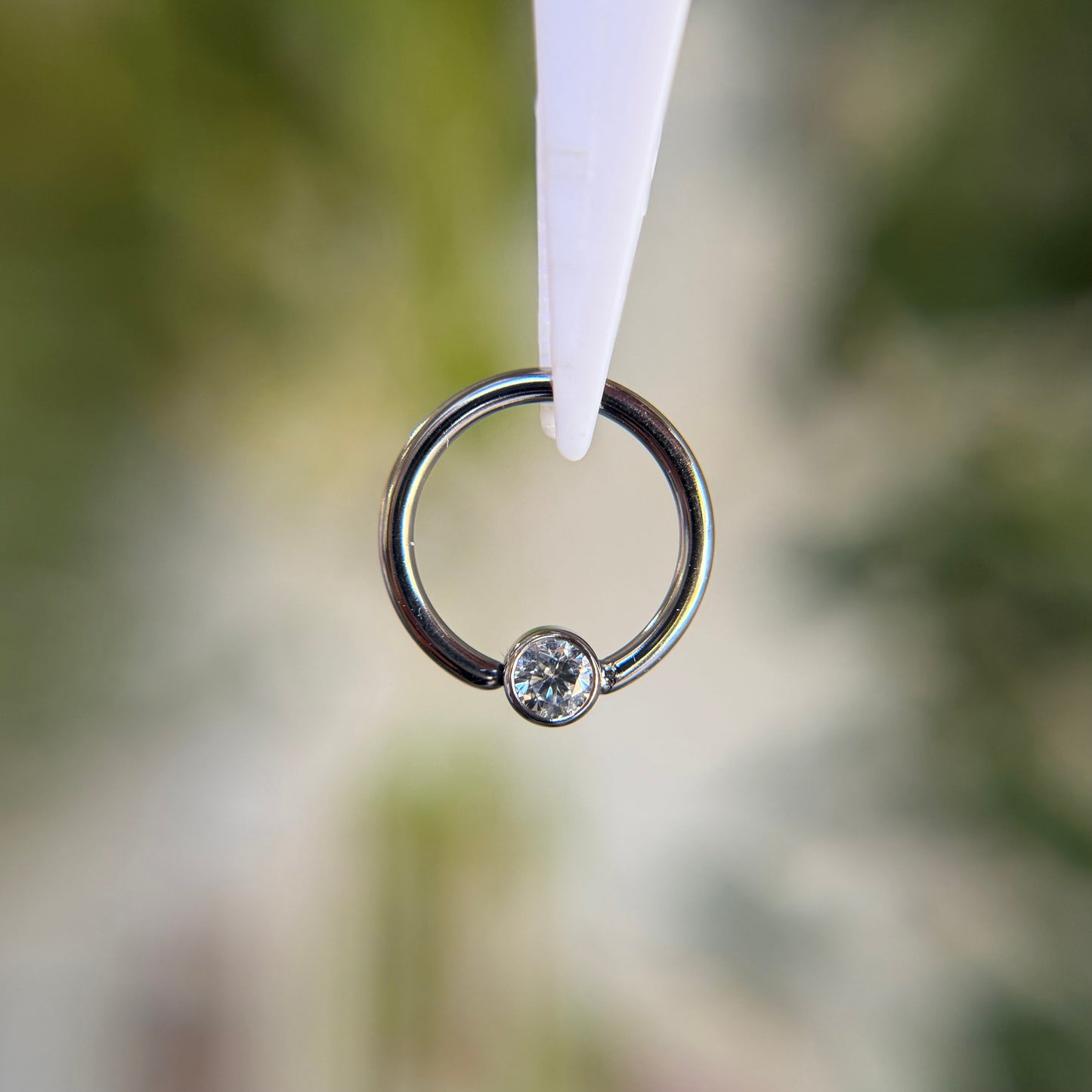 Titanium Fixed Bezel Ring