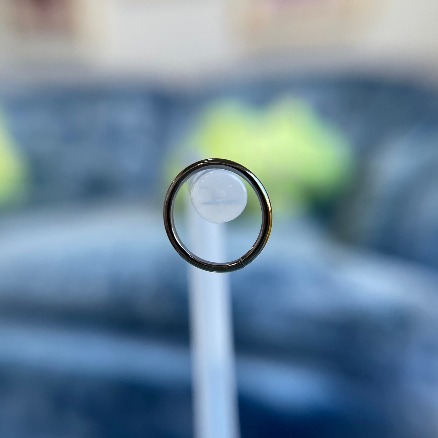 Black Rhodium Seamless Hoop