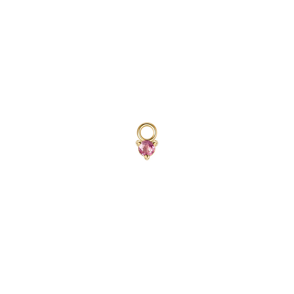 Gia - Pink Sapphire - Charm