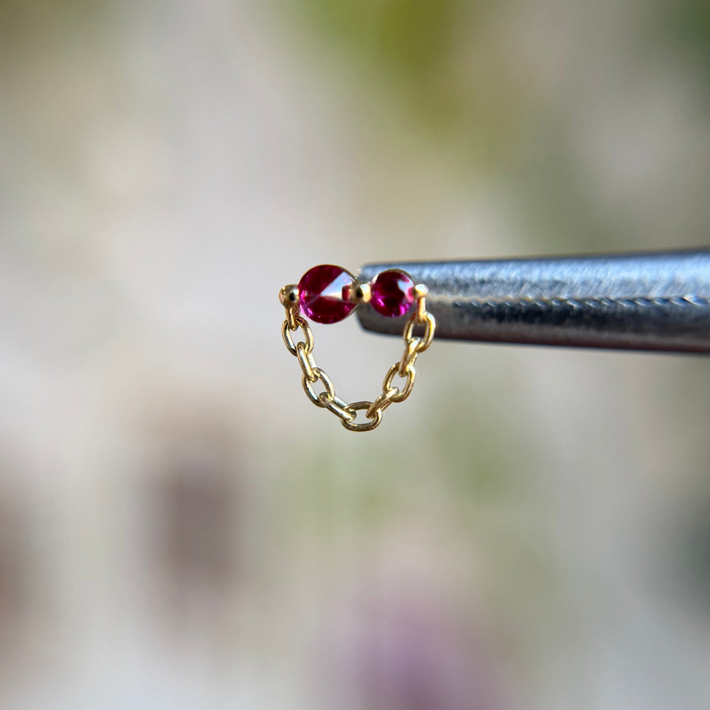 The Upside Down Major w/ Chain - Ruby - Threadless End