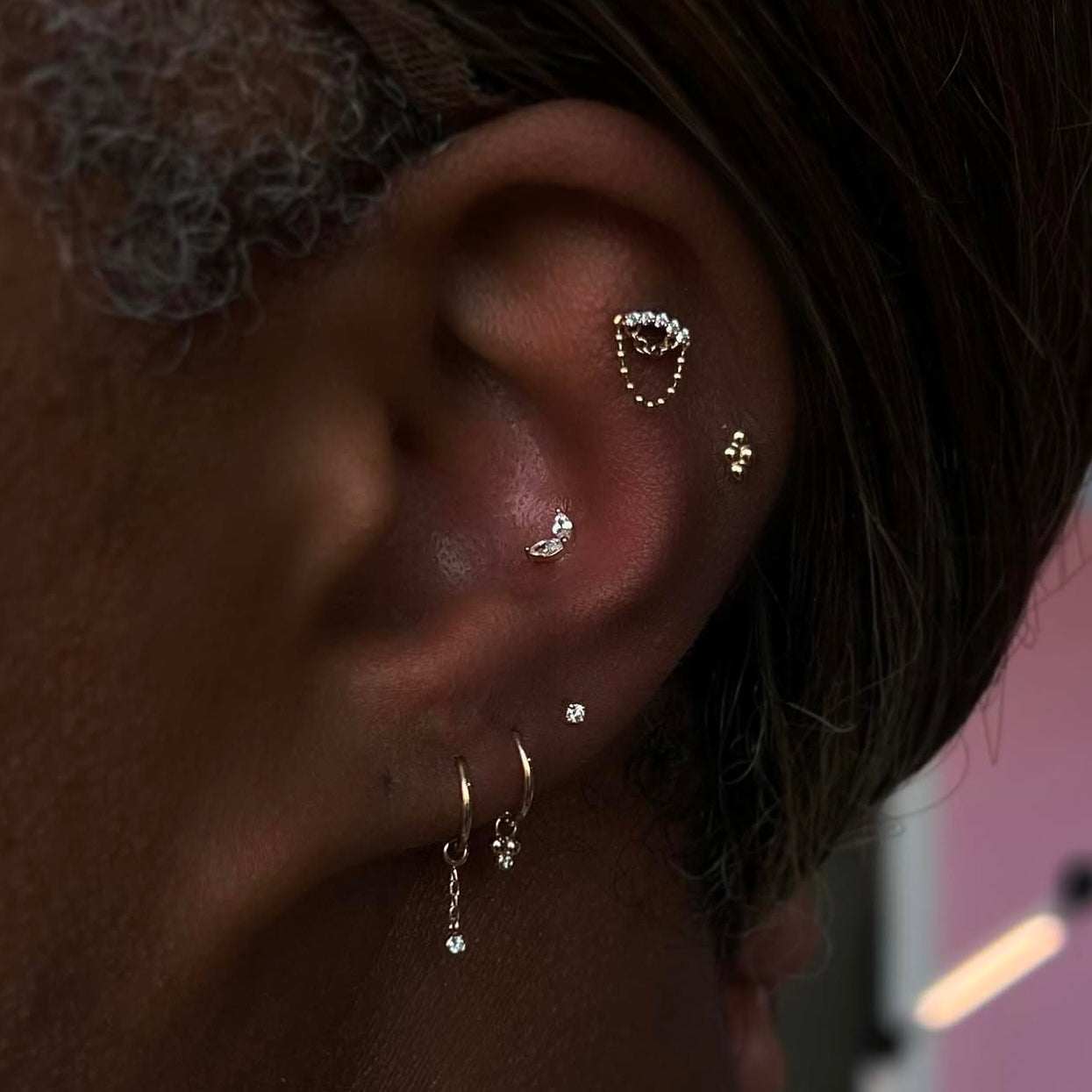 4 Bead Cluster - Threadless End