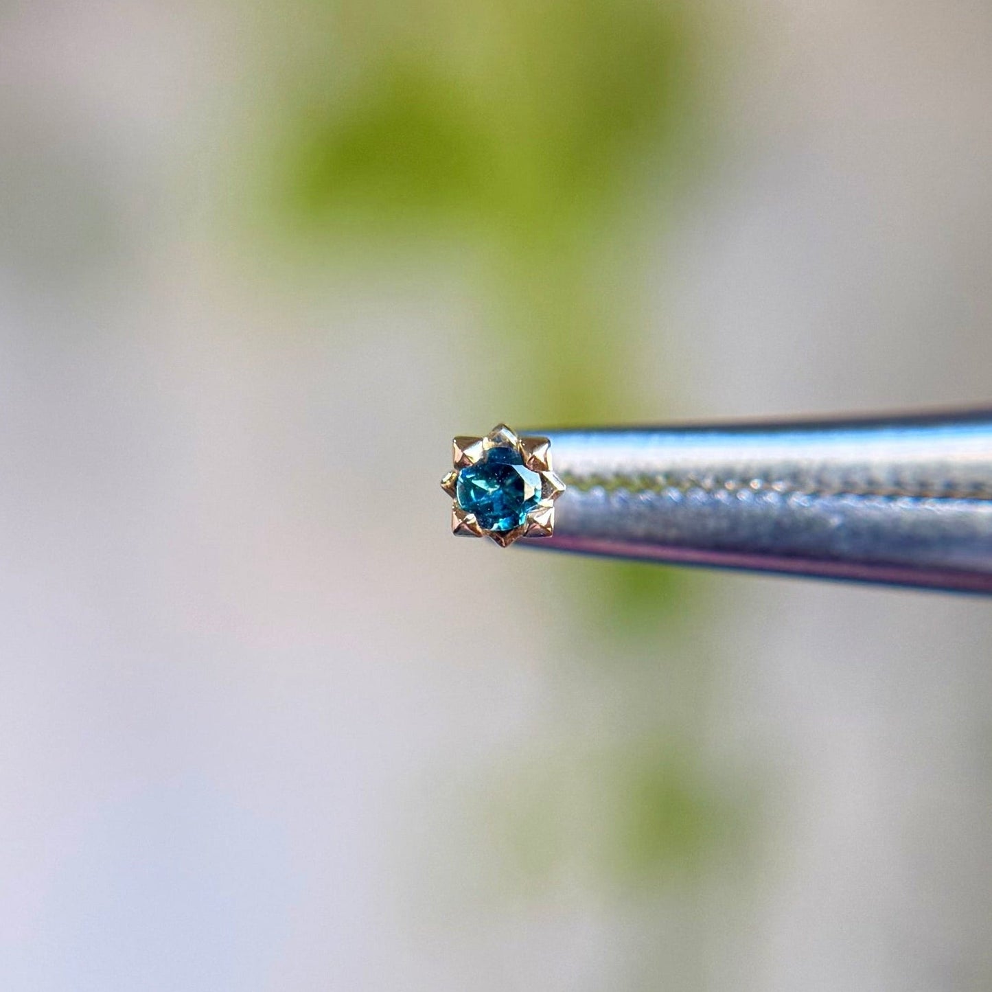 Stella - London Blue Topaz - Threadless End