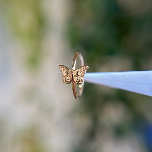 Butterfly - Fixed Bead Ring
