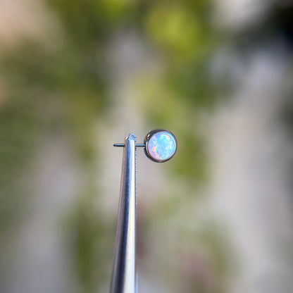 Titanium Cabochon Side Gem