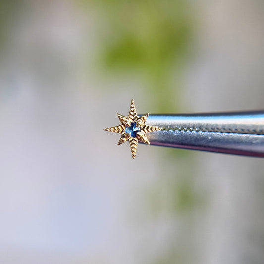 Elendres - Blue Sapphire - Threadless End