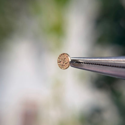 Hammered Disk - Threadless End