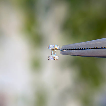 Tandem - Moissanite - Threadless End
