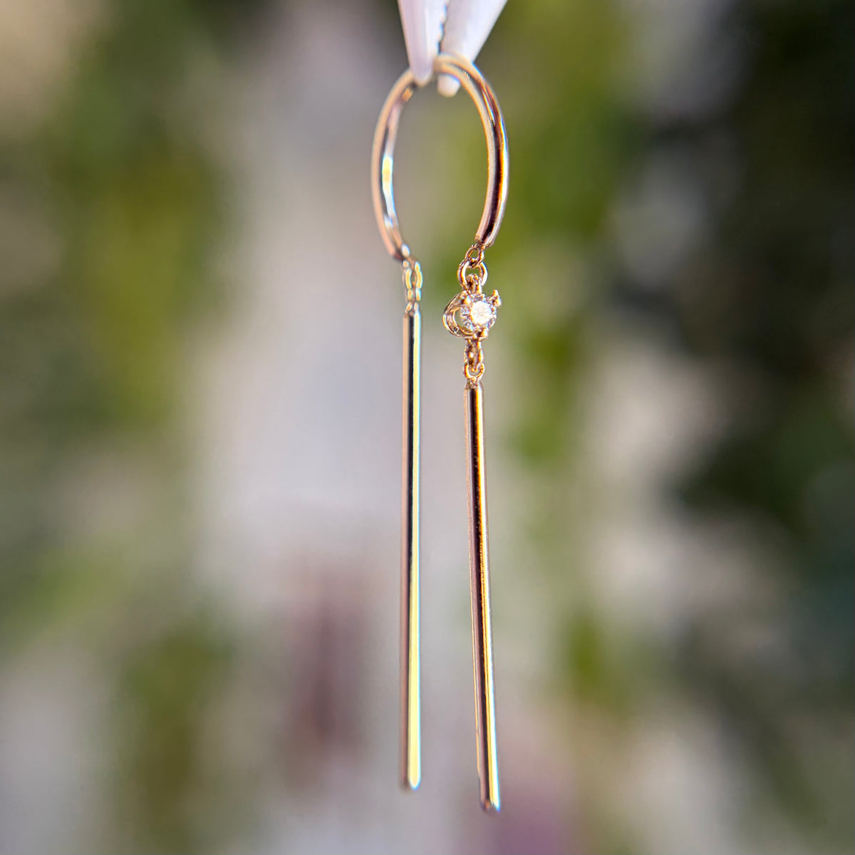Long Diamond Chime Earring