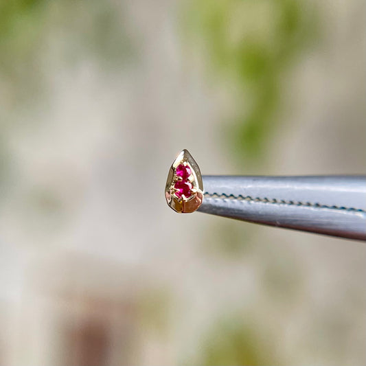 Hydro Gem - Ruby - Threadless End