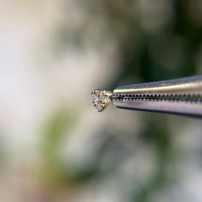 Audrey Mini Heart - Threadless End