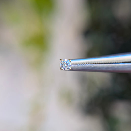 Prong Set Cubic Zirconia - Threadless End