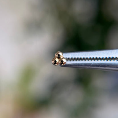 3 Bead Cluster - Threadless End