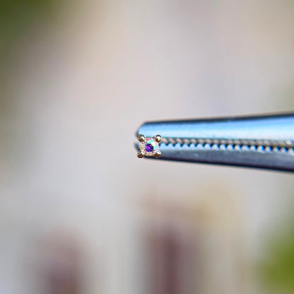 Mercury Mist Topaz Prong - Threadless End