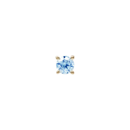 London Blue Topaz Prong - Threadless End