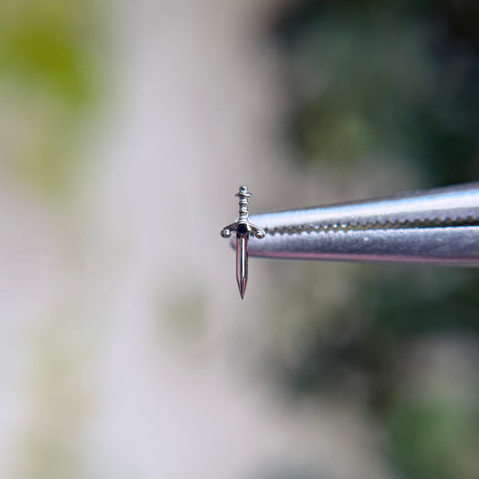 Blade - Black Rhodium - Threadless End