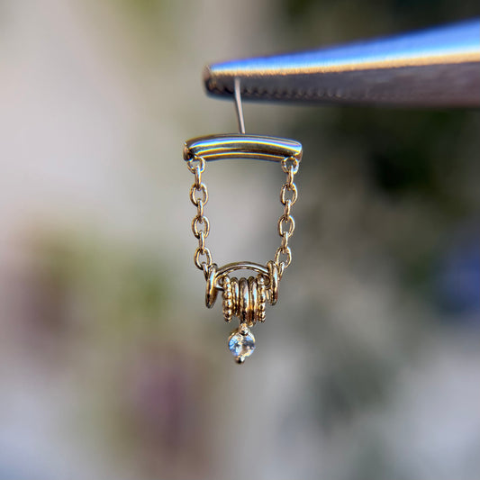 A Few Things Hidden - White Sapphire - Threadless End