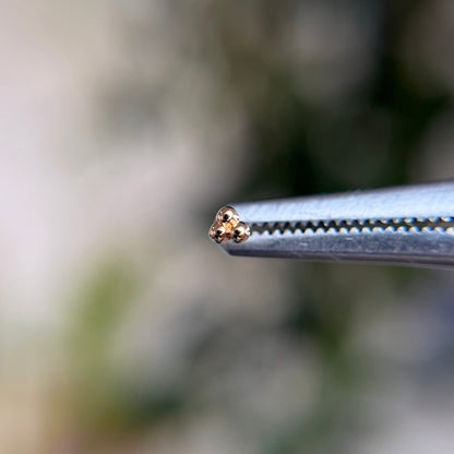 Mini 3 Bead Cluster - Threadless End