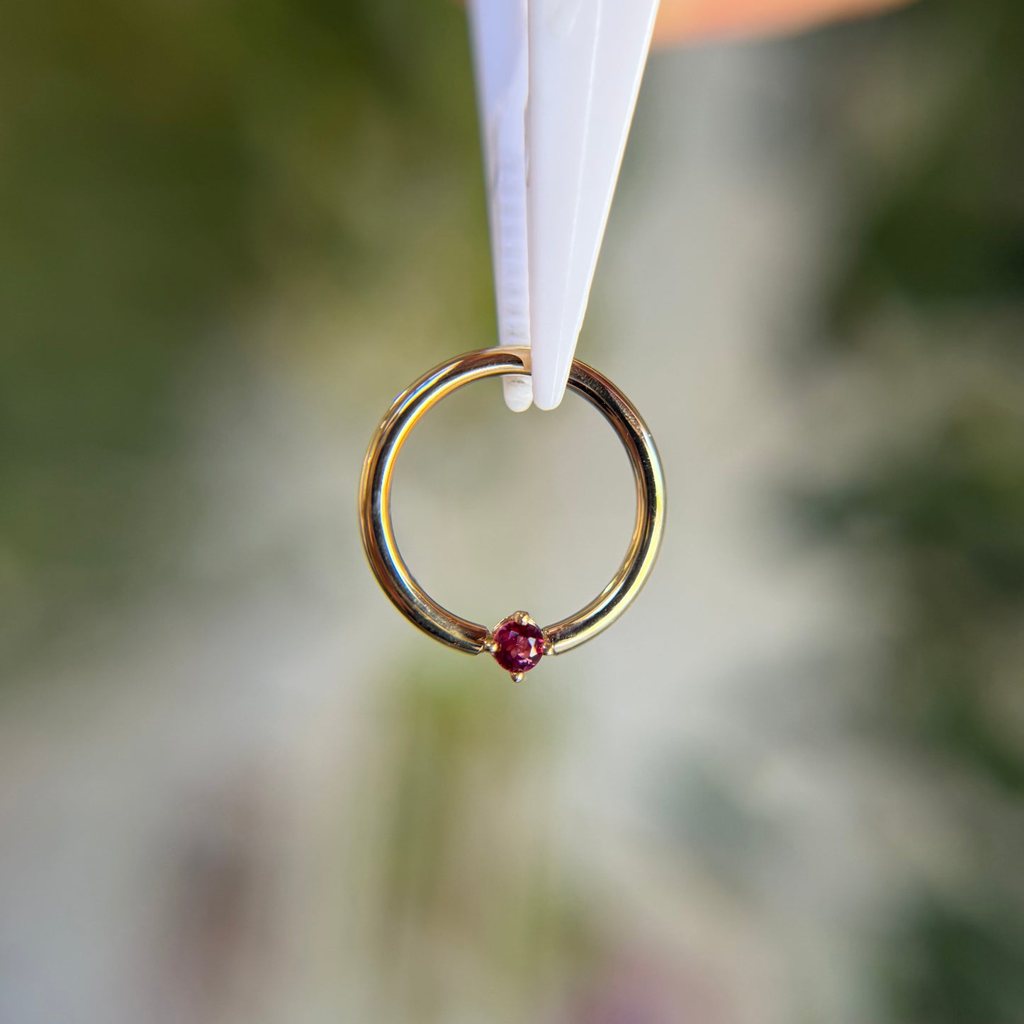 Fixed Ring with Classic Prong - Colored Gemstones