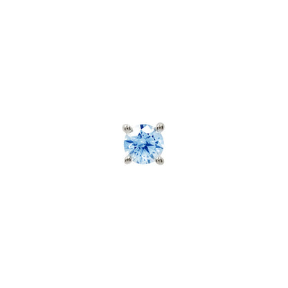 London Blue Topaz Prong - Threadless End