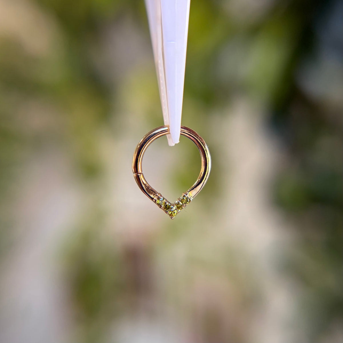 Apex - Dark Peridot - Continuous Ring