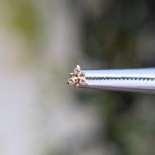 Neo - White Topaz - Threadless End