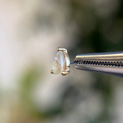 Pear - Rutilated Quartz - Threadless End