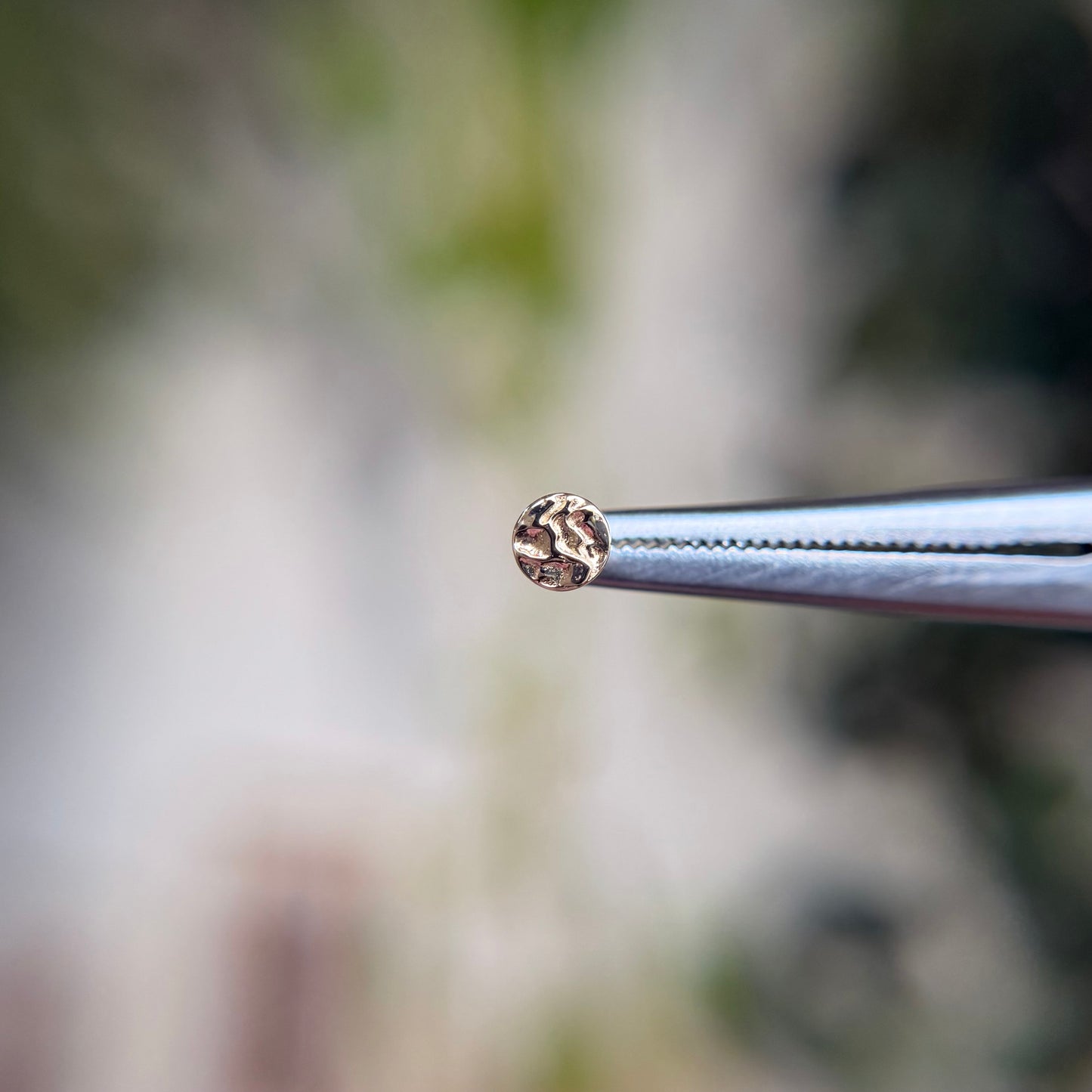 Hammered Disk - Threadless End