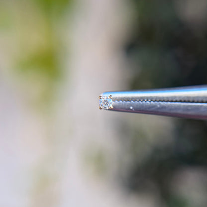 Prong Set Cubic Zirconia - Threadless End