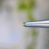 2mm Rose Cut 4 Prong - Green Diamond - Threadless End