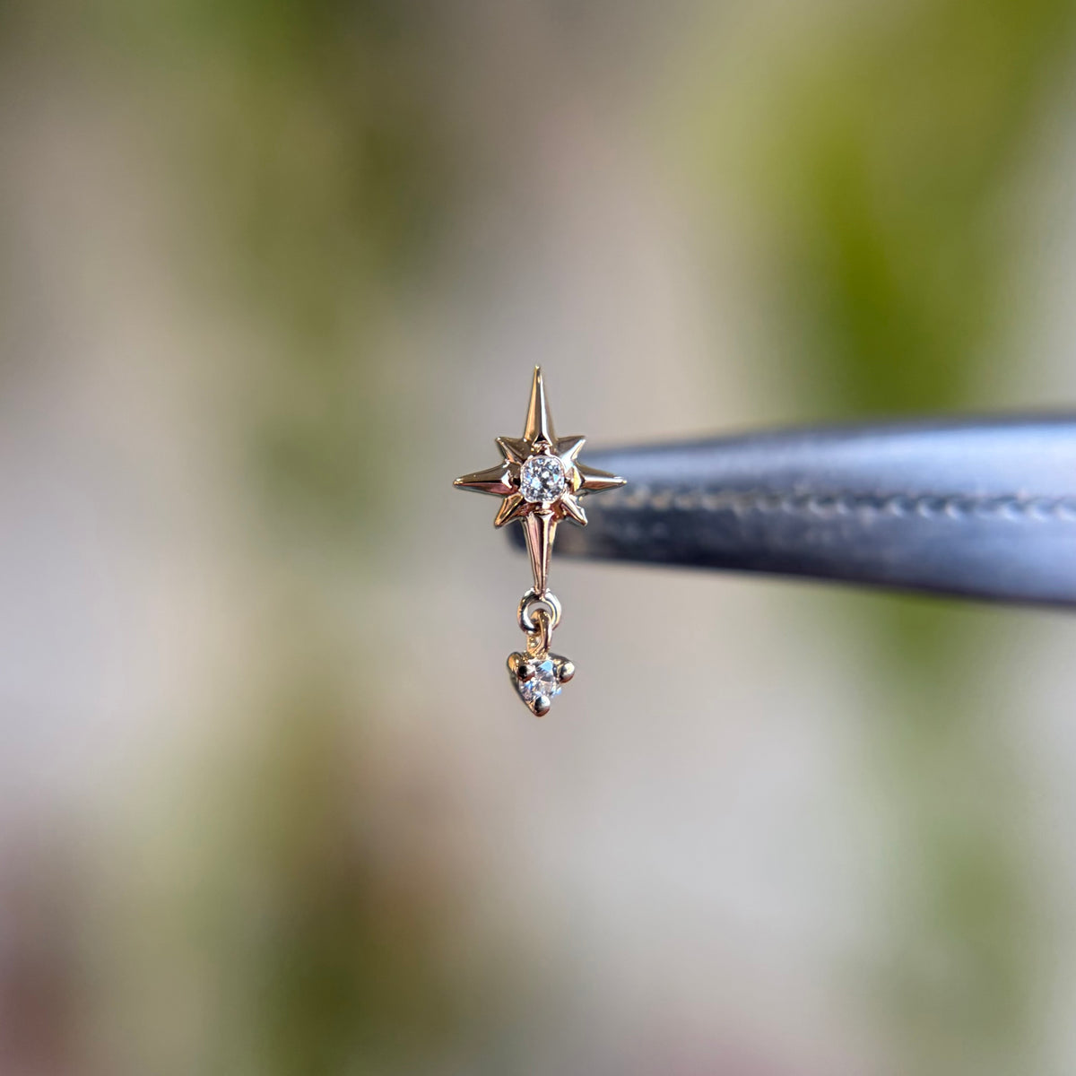 Nova with Diamond Dangle - Threadless End