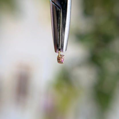 Gia - Pink Sapphire - Charm