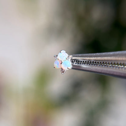 Soleil - Opal & Diamonds - Threadless End