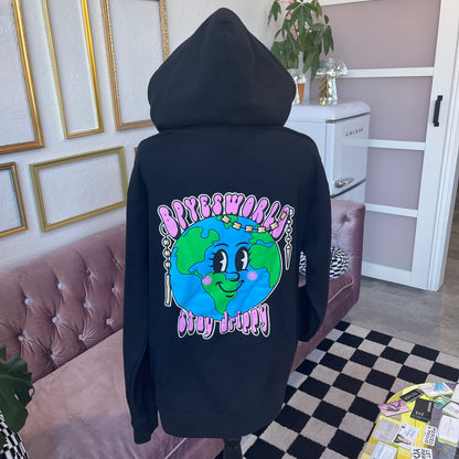 Bpyesworld Stay Drippy Sweatshirt - Zip Up