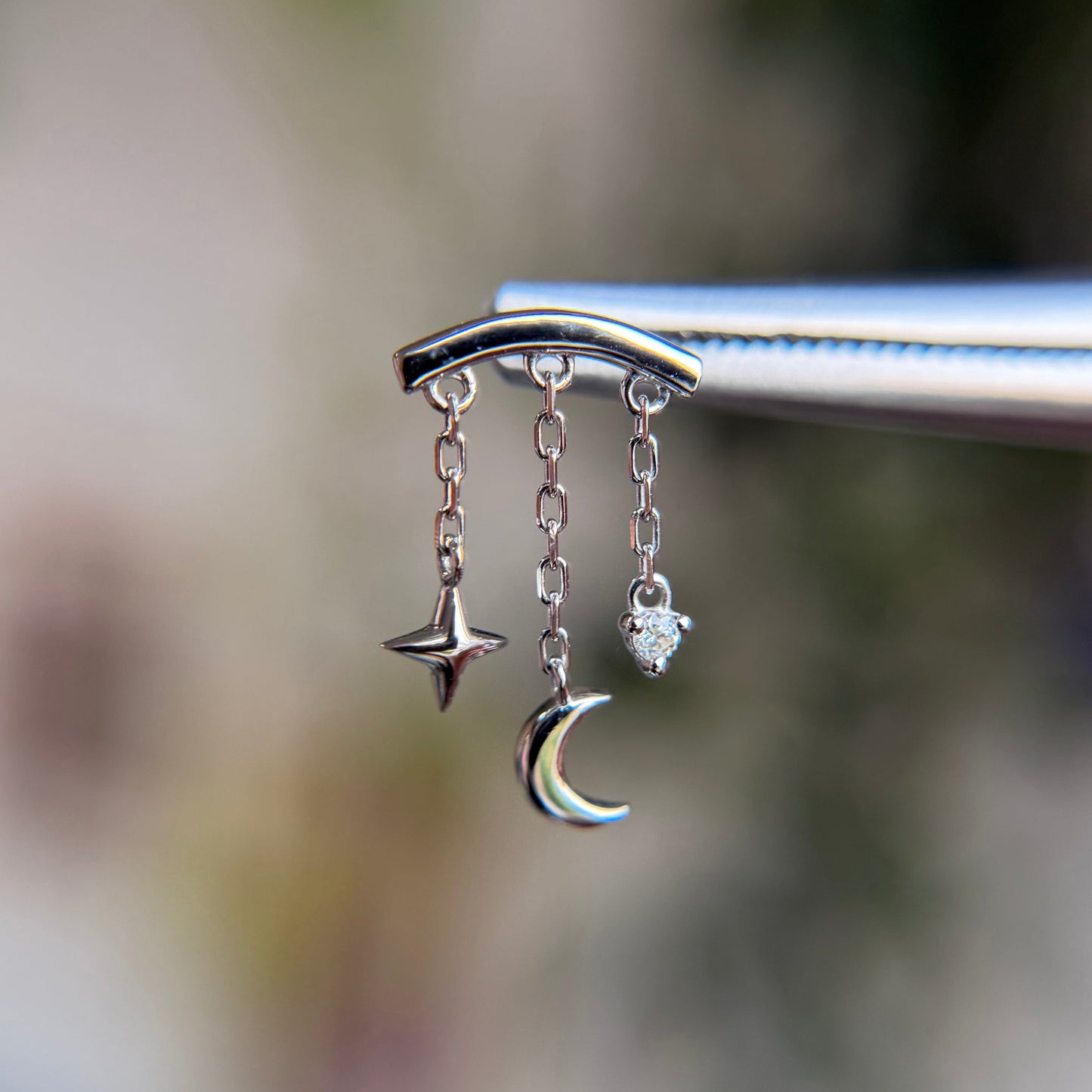 Cassiopeia Bar - Diamond - Threadless End