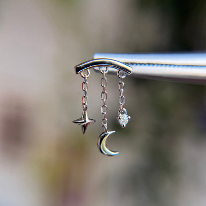 Cassiopeia Bar - Diamond - Threadless End