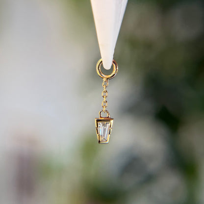 Linda Chain - White Topaz - Charm