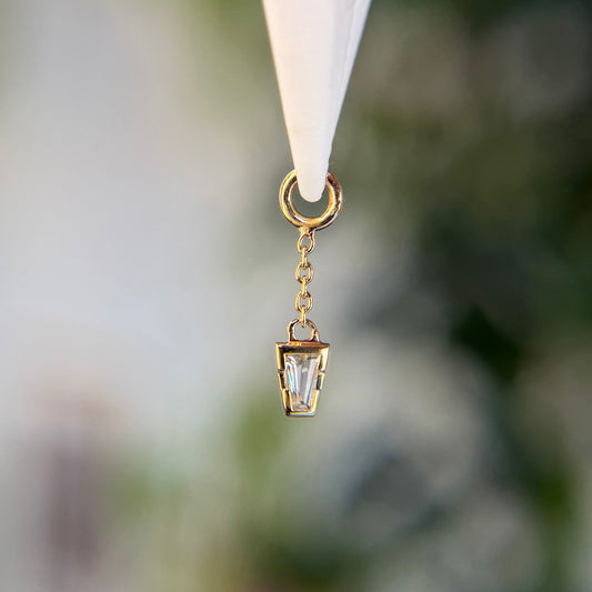 Linda Chain - White Topaz - Charm