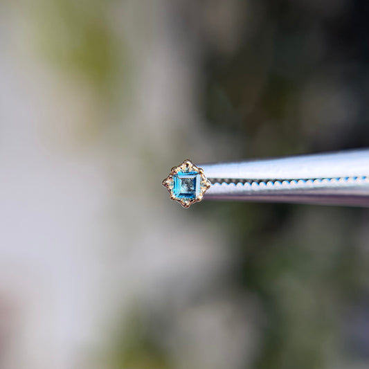 Melange Princess - London Blue Topaz - Threadless End