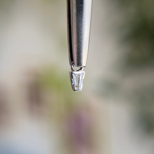 Linda - White Topaz - Charm