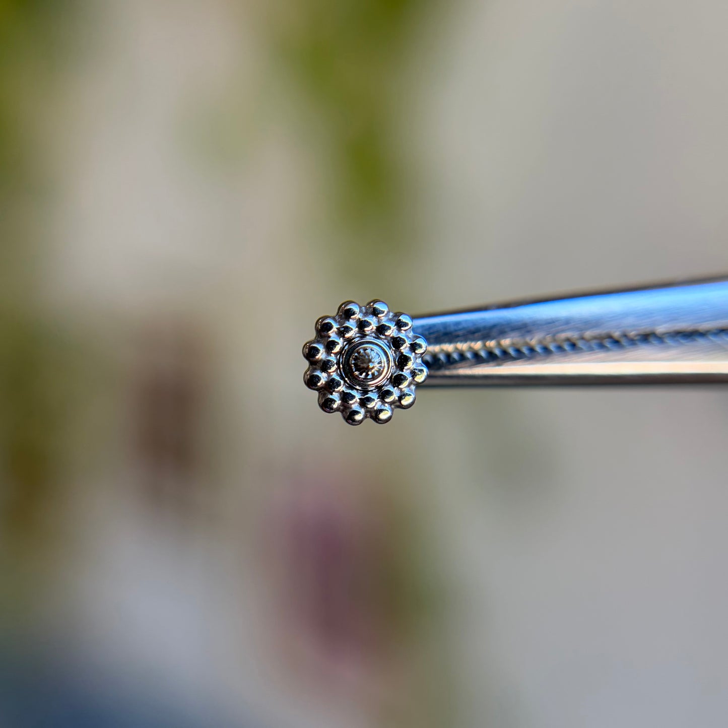 Afghan Pin - Titanium - Threadless End