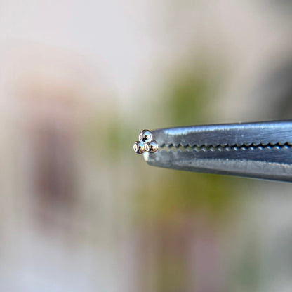 Mini 3 Bead Cluster - Threadless End