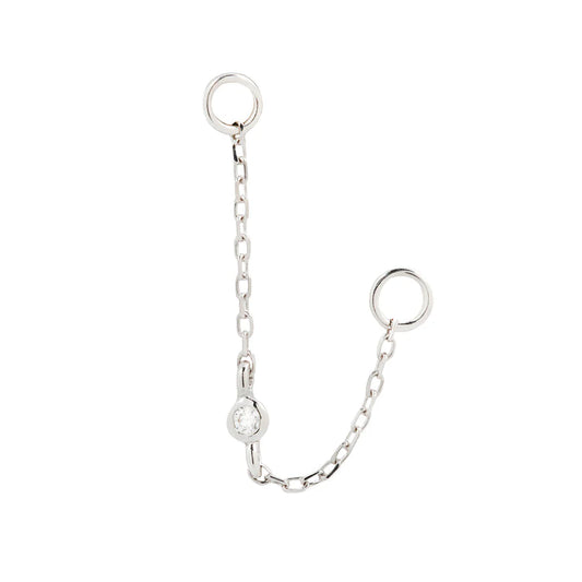 Round Center Cubic Zirconia - Chain
