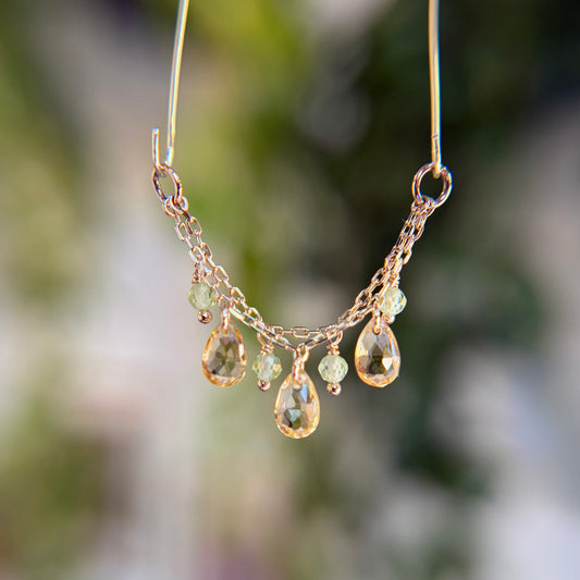 Sonnet - Citrine + Peridot - Chain
