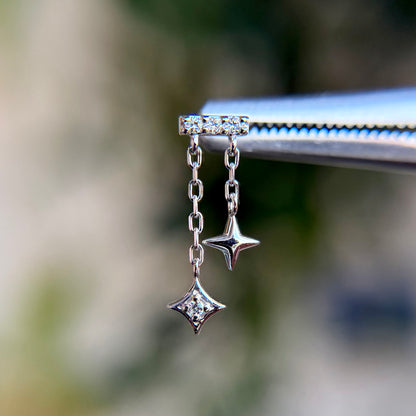Cosmo Bar End - Diamonds - Threadless End