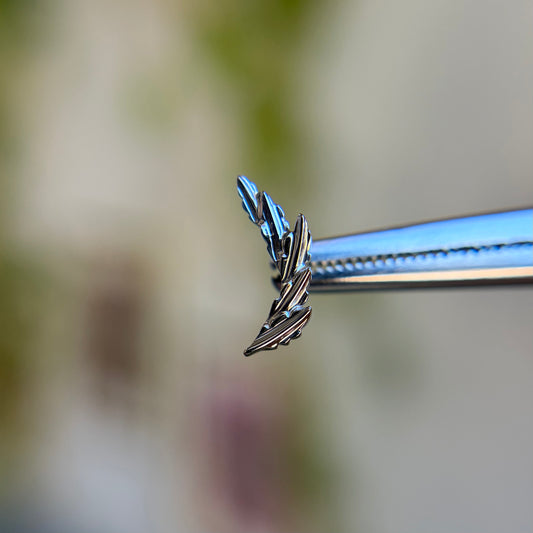 Laurel Pin - Titanium - Threadless End