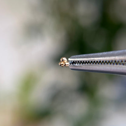 Mini 3 Bead Cluster - Threadless End